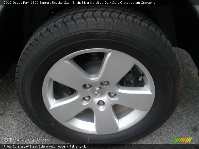 Bright Silver Metallic / Dark Slate Gray/Medium Graystone 2012 Dodge Ram 1500 Express Regular Cab