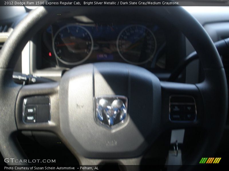 Bright Silver Metallic / Dark Slate Gray/Medium Graystone 2012 Dodge Ram 1500 Express Regular Cab