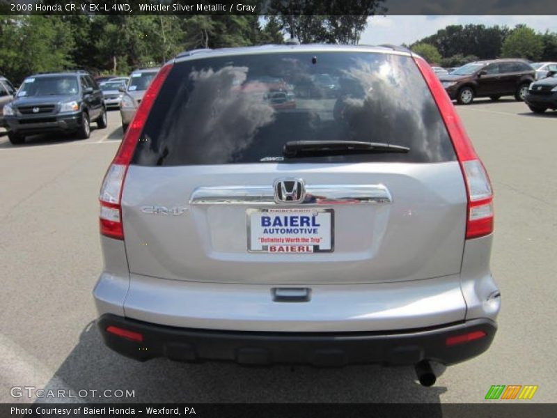 Whistler Silver Metallic / Gray 2008 Honda CR-V EX-L 4WD