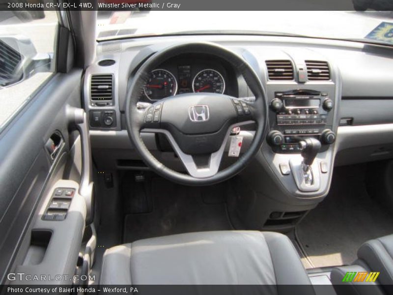 Whistler Silver Metallic / Gray 2008 Honda CR-V EX-L 4WD