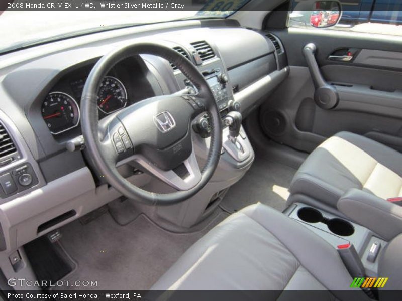 Whistler Silver Metallic / Gray 2008 Honda CR-V EX-L 4WD