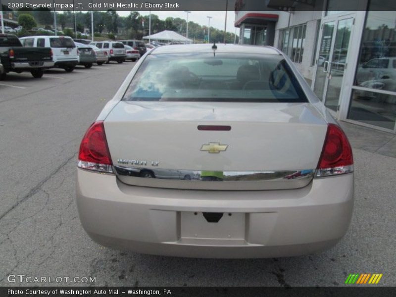 Gold Mist Metallic / Ebony Black 2008 Chevrolet Impala LT