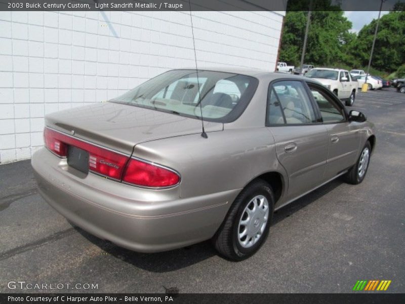 Light Sandrift Metallic / Taupe 2003 Buick Century Custom
