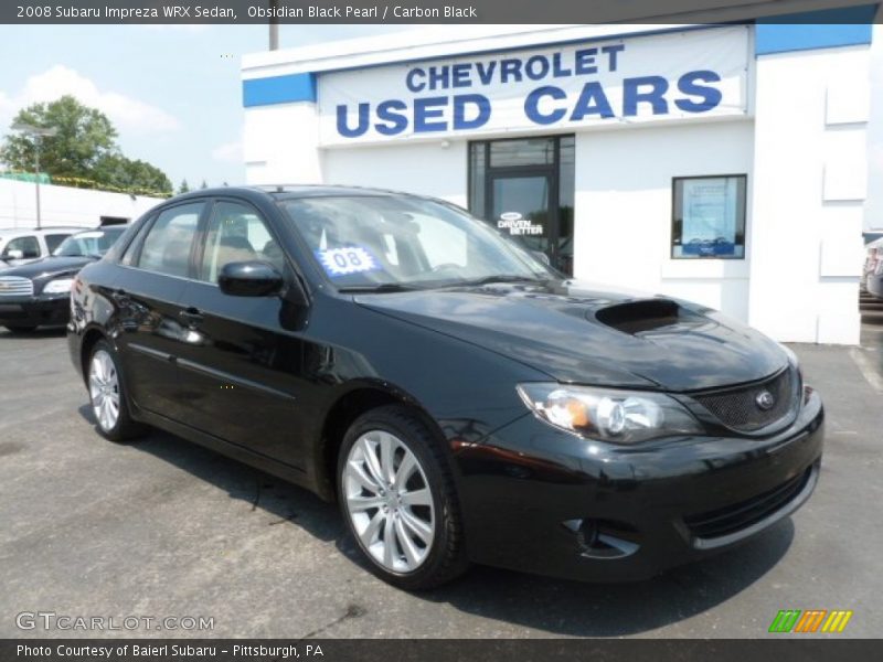 Obsidian Black Pearl / Carbon Black 2008 Subaru Impreza WRX Sedan
