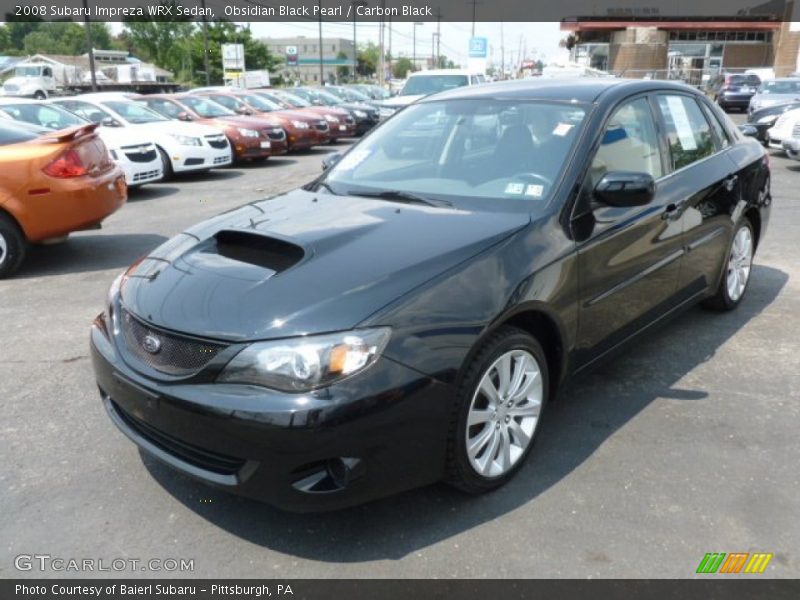 Obsidian Black Pearl / Carbon Black 2008 Subaru Impreza WRX Sedan