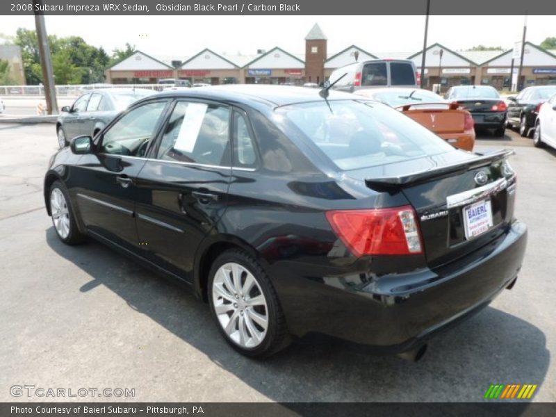 Obsidian Black Pearl / Carbon Black 2008 Subaru Impreza WRX Sedan