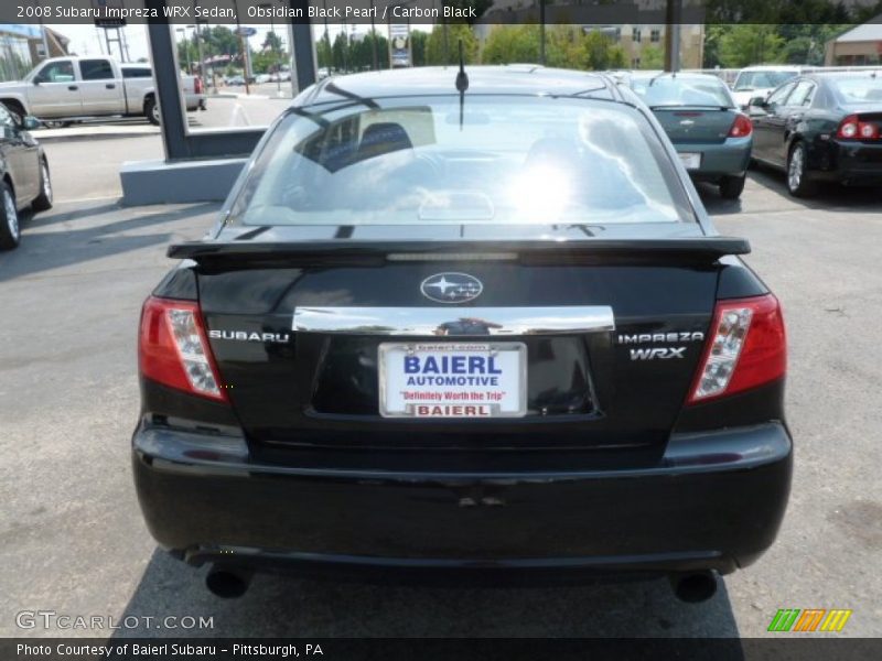 Obsidian Black Pearl / Carbon Black 2008 Subaru Impreza WRX Sedan