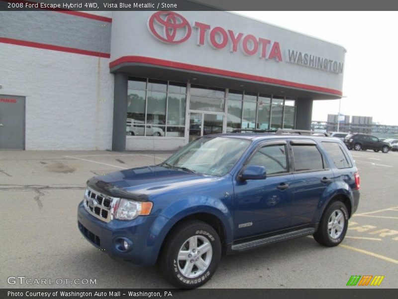 Vista Blue Metallic / Stone 2008 Ford Escape Hybrid 4WD