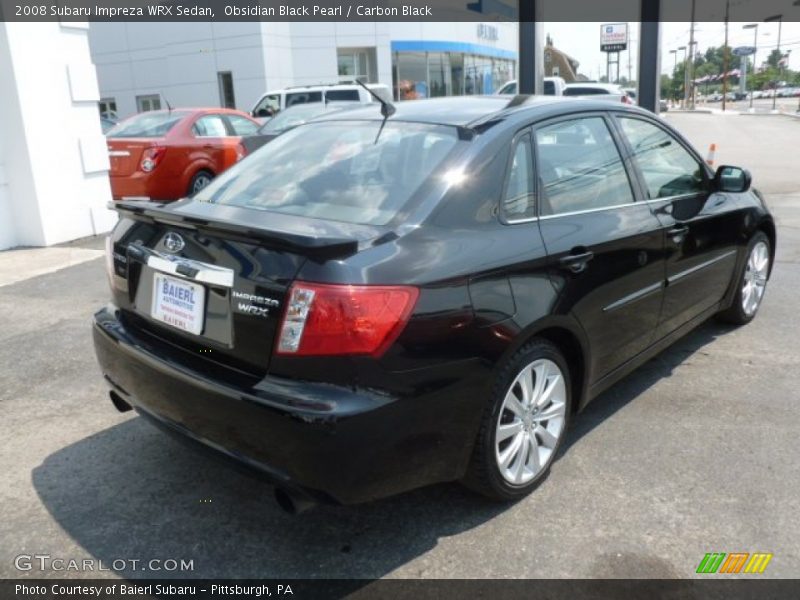 Obsidian Black Pearl / Carbon Black 2008 Subaru Impreza WRX Sedan