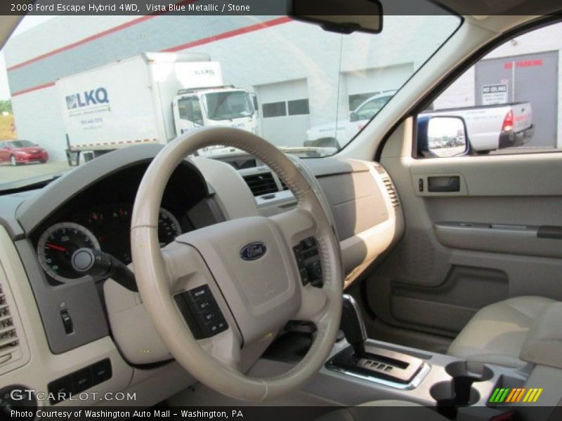 Vista Blue Metallic / Stone 2008 Ford Escape Hybrid 4WD