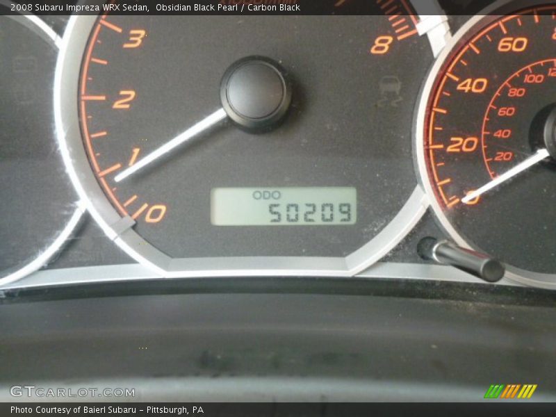 Obsidian Black Pearl / Carbon Black 2008 Subaru Impreza WRX Sedan