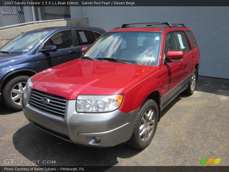 Garnet Red Pearl / Desert Beige 2007 Subaru Forester 2.5 X L.L.Bean Edition