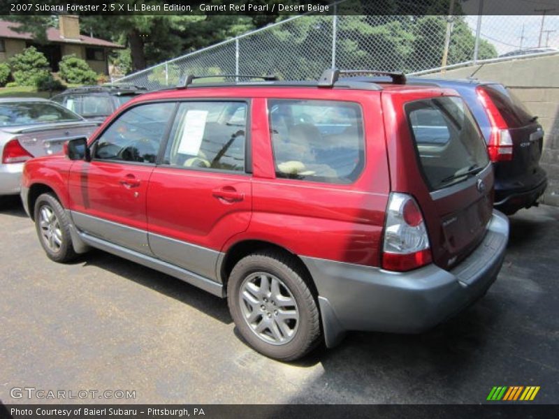 Garnet Red Pearl / Desert Beige 2007 Subaru Forester 2.5 X L.L.Bean Edition