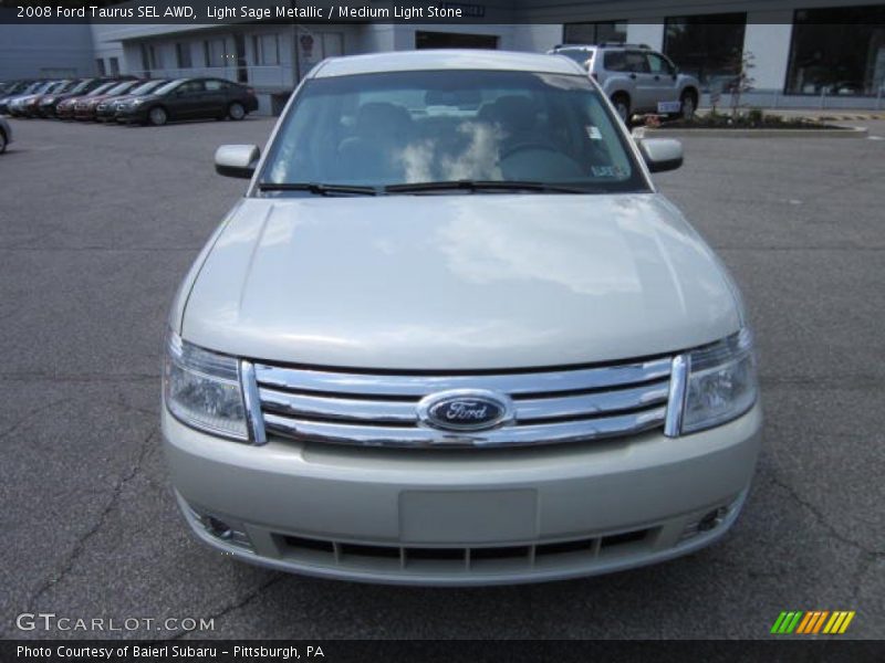 Light Sage Metallic / Medium Light Stone 2008 Ford Taurus SEL AWD