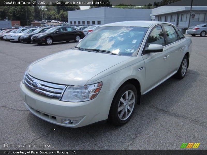 Light Sage Metallic / Medium Light Stone 2008 Ford Taurus SEL AWD
