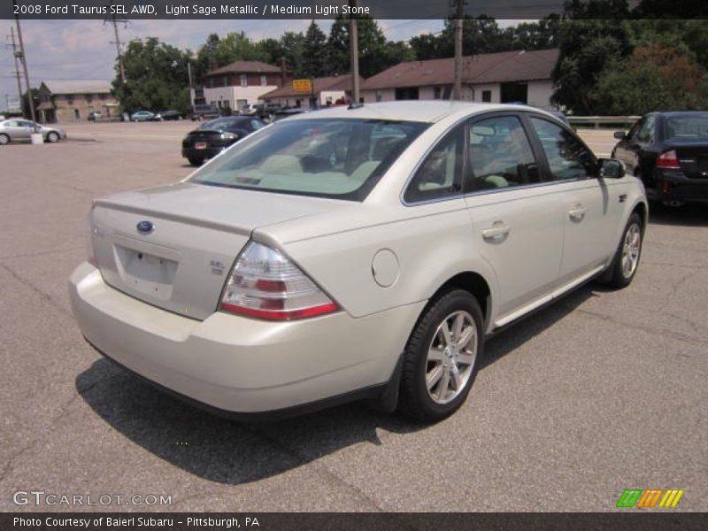Light Sage Metallic / Medium Light Stone 2008 Ford Taurus SEL AWD
