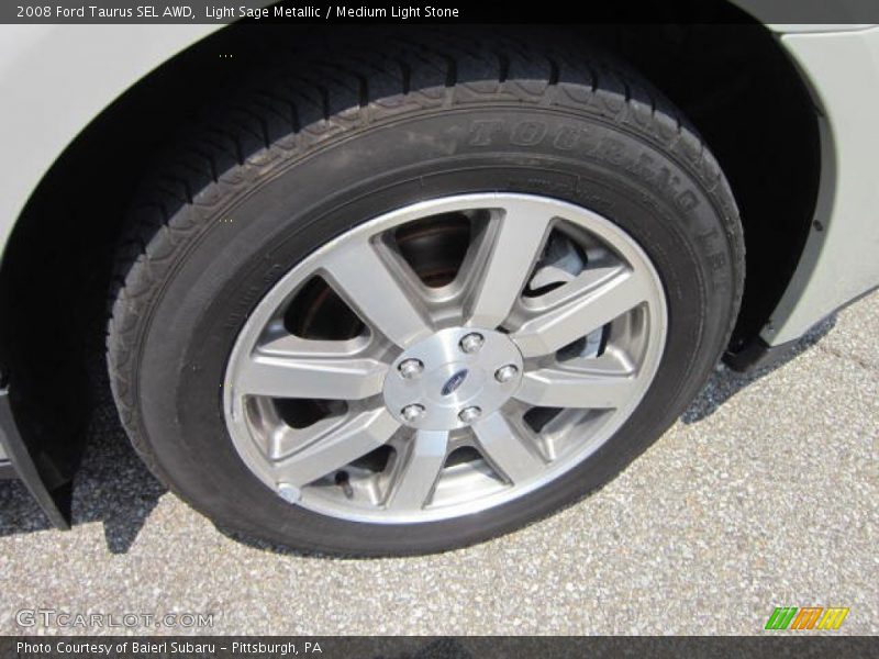 Light Sage Metallic / Medium Light Stone 2008 Ford Taurus SEL AWD