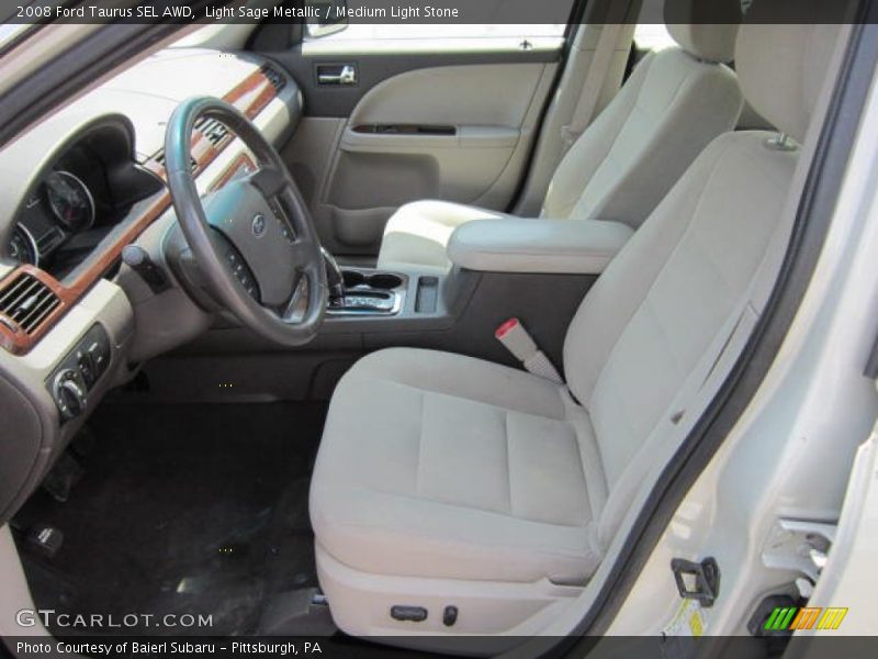 Light Sage Metallic / Medium Light Stone 2008 Ford Taurus SEL AWD