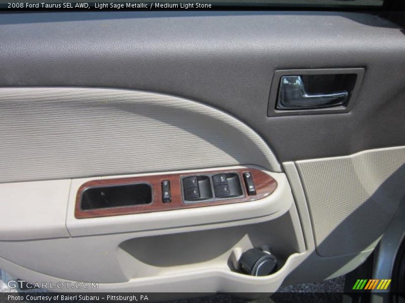 Light Sage Metallic / Medium Light Stone 2008 Ford Taurus SEL AWD