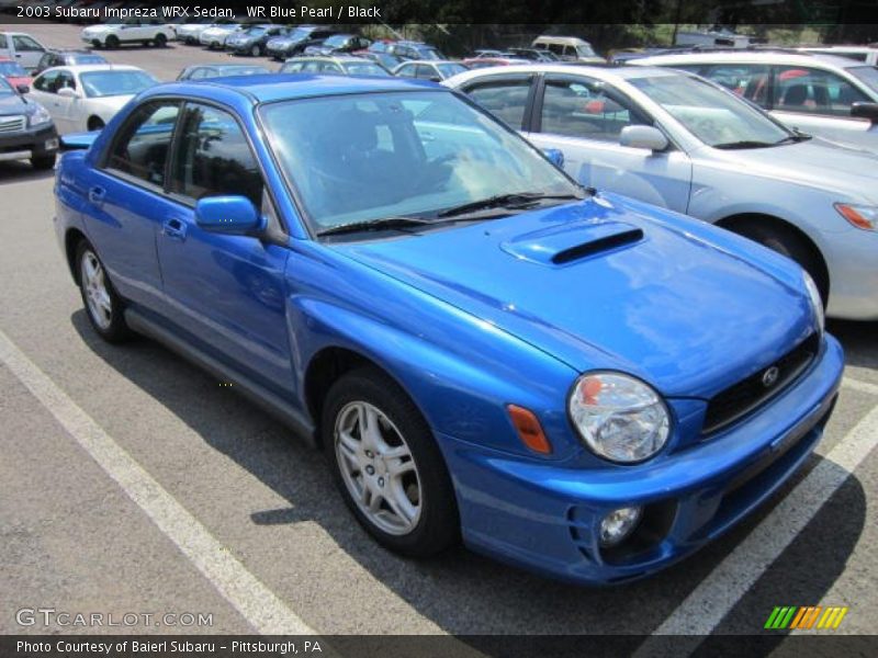 WR Blue Pearl / Black 2003 Subaru Impreza WRX Sedan