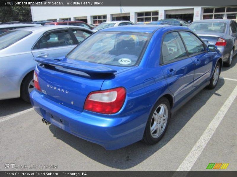 WR Blue Pearl / Black 2003 Subaru Impreza WRX Sedan