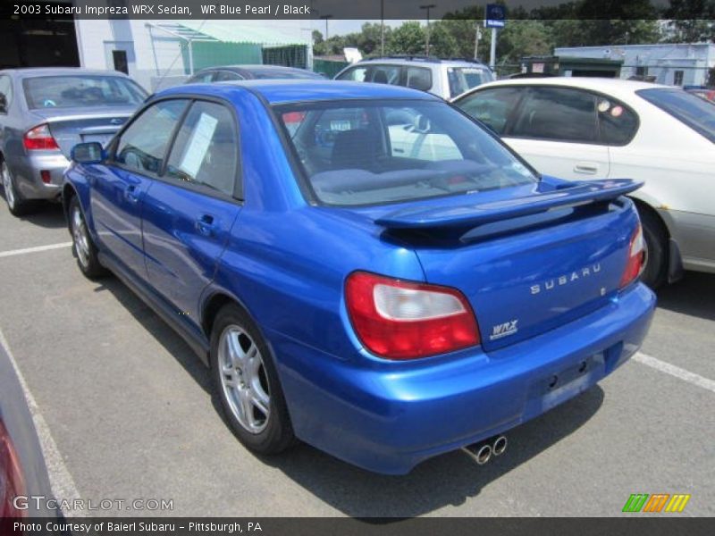 WR Blue Pearl / Black 2003 Subaru Impreza WRX Sedan