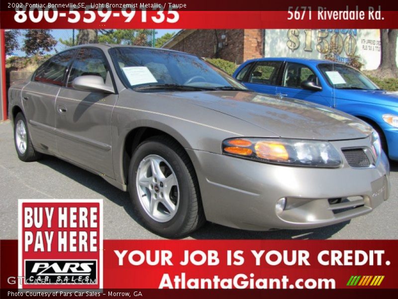 Light Bronzemist Metallic / Taupe 2002 Pontiac Bonneville SE