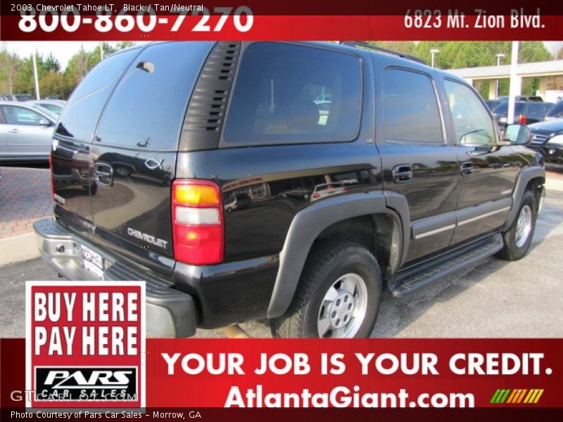 Black / Tan/Neutral 2003 Chevrolet Tahoe LT