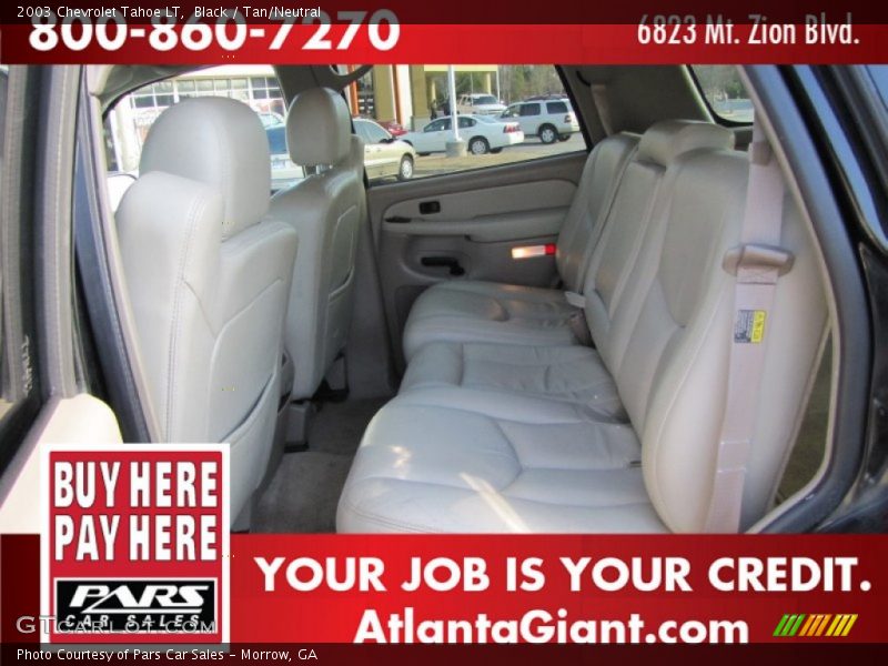 Black / Tan/Neutral 2003 Chevrolet Tahoe LT
