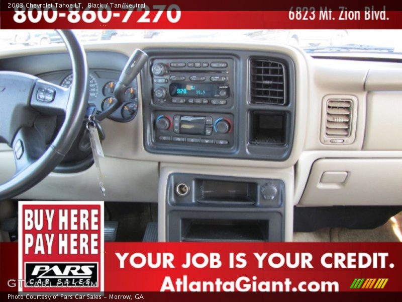 Black / Tan/Neutral 2003 Chevrolet Tahoe LT