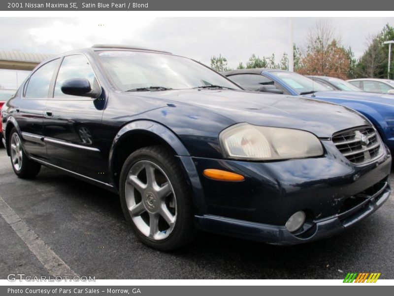 Satin Blue Pearl / Blond 2001 Nissan Maxima SE