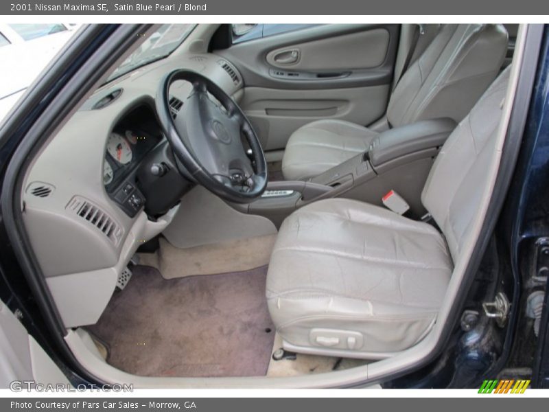 Satin Blue Pearl / Blond 2001 Nissan Maxima SE