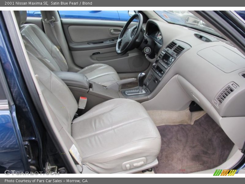 Satin Blue Pearl / Blond 2001 Nissan Maxima SE