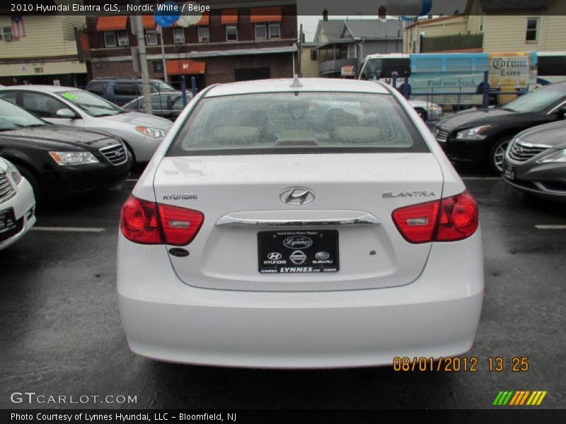 Nordic White / Beige 2010 Hyundai Elantra GLS