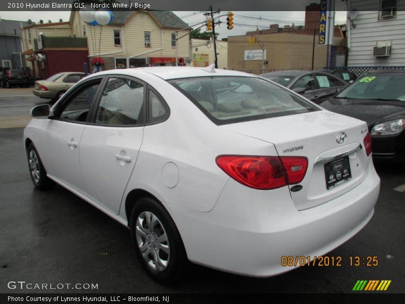 Nordic White / Beige 2010 Hyundai Elantra GLS