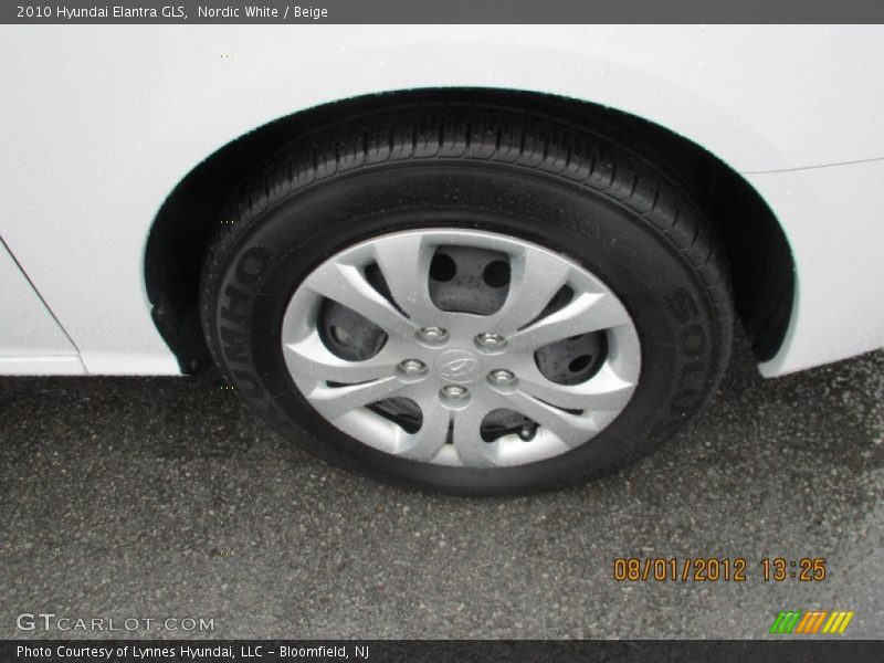 Nordic White / Beige 2010 Hyundai Elantra GLS