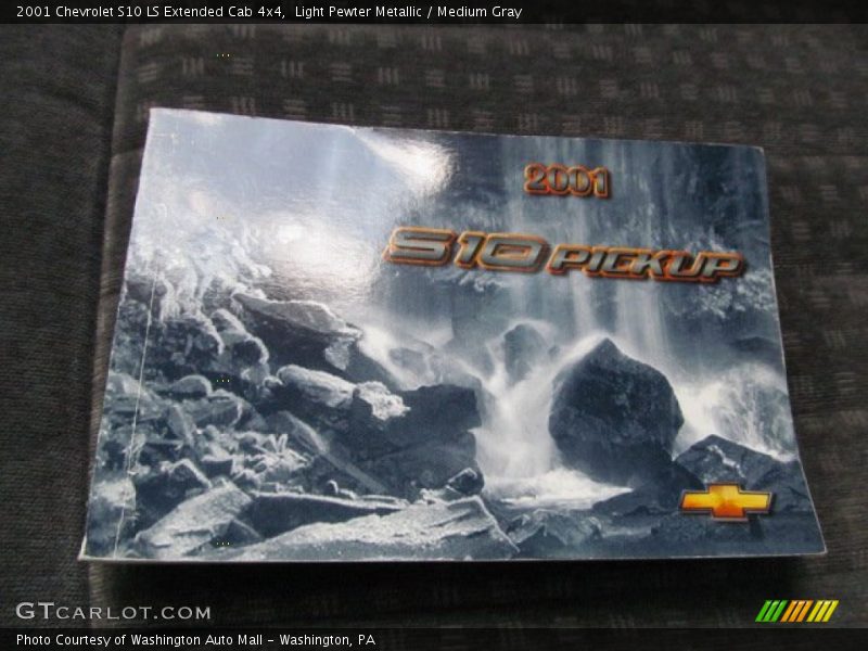Light Pewter Metallic / Medium Gray 2001 Chevrolet S10 LS Extended Cab 4x4