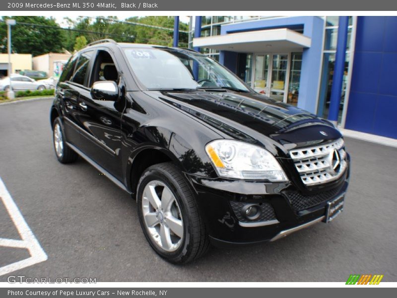 Black / Black 2009 Mercedes-Benz ML 350 4Matic