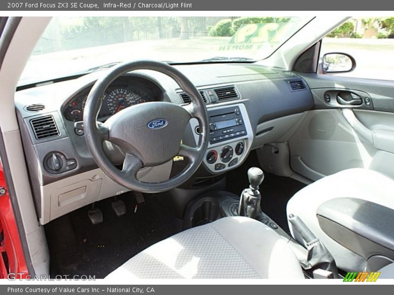 Charcoal/Light Flint Interior - 2007 Focus ZX3 SE Coupe 