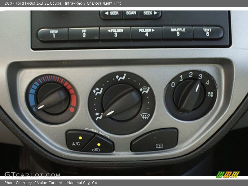 Controls of 2007 Focus ZX3 SE Coupe