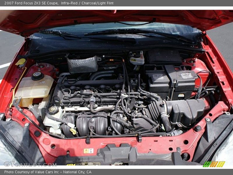 Infra-Red / Charcoal/Light Flint 2007 Ford Focus ZX3 SE Coupe