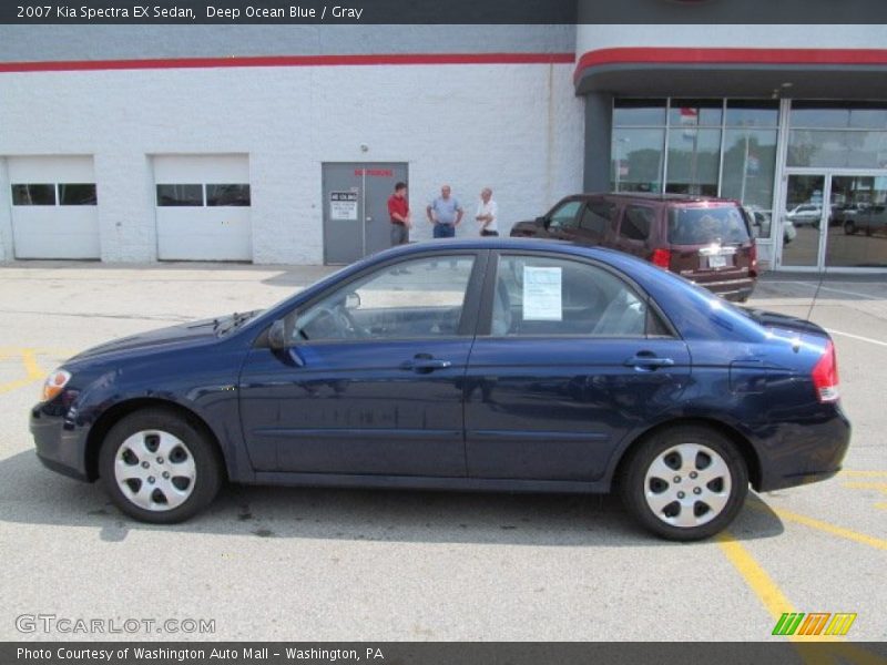 Deep Ocean Blue / Gray 2007 Kia Spectra EX Sedan