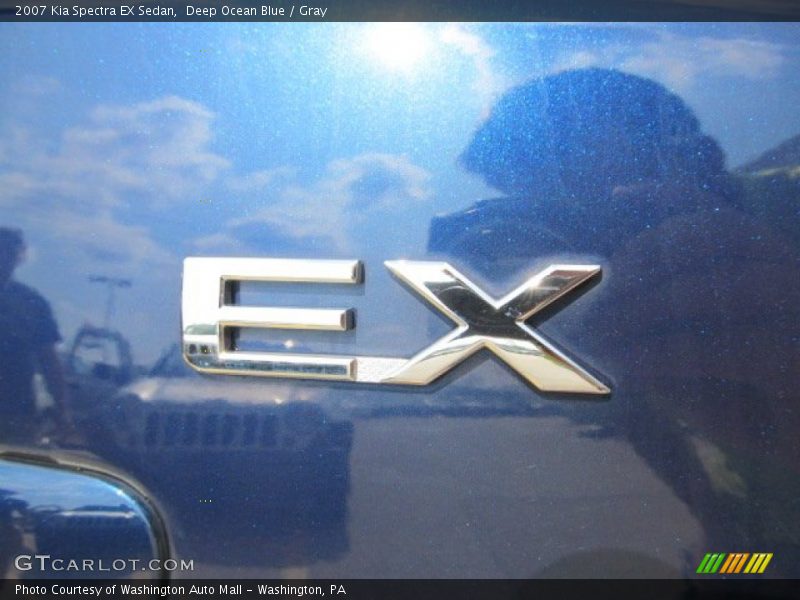 Deep Ocean Blue / Gray 2007 Kia Spectra EX Sedan