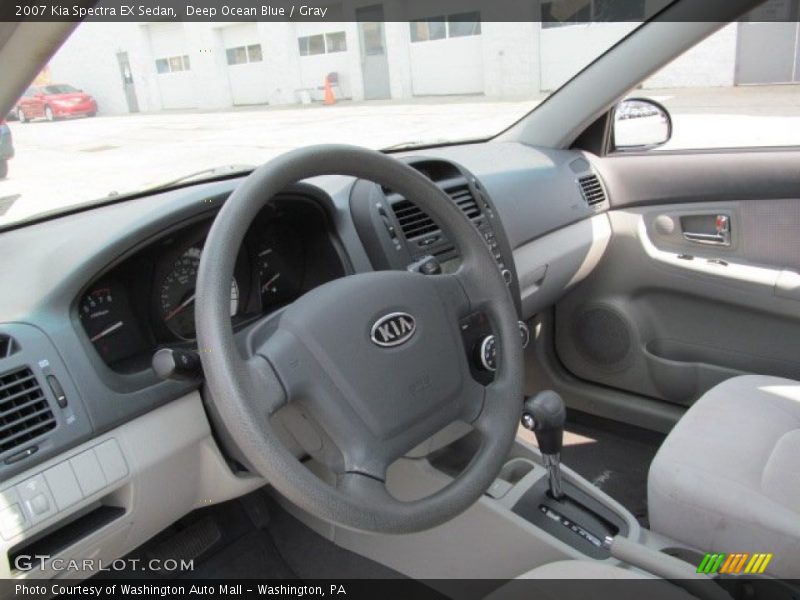 Deep Ocean Blue / Gray 2007 Kia Spectra EX Sedan