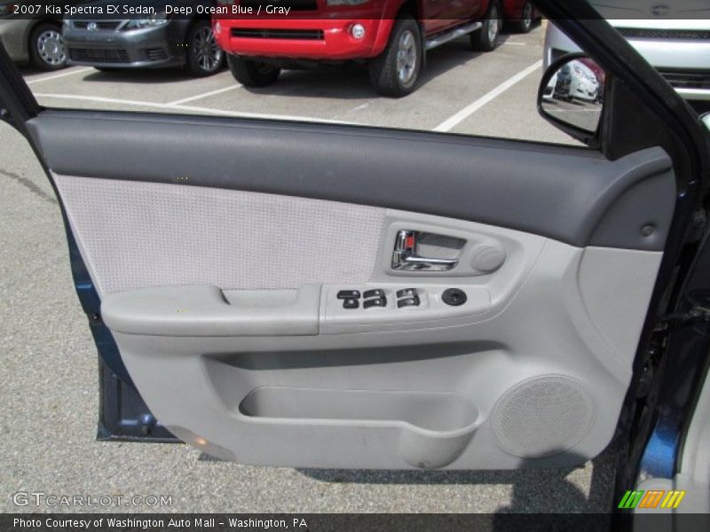 Deep Ocean Blue / Gray 2007 Kia Spectra EX Sedan