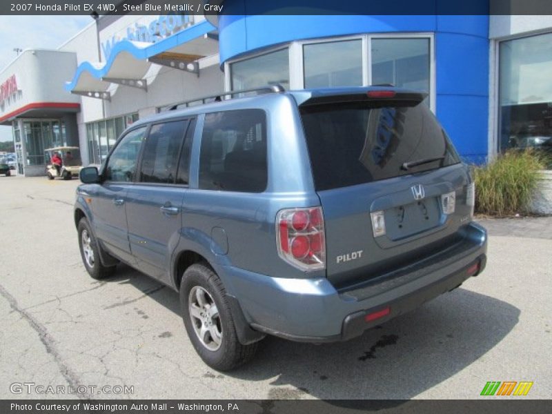 Steel Blue Metallic / Gray 2007 Honda Pilot EX 4WD