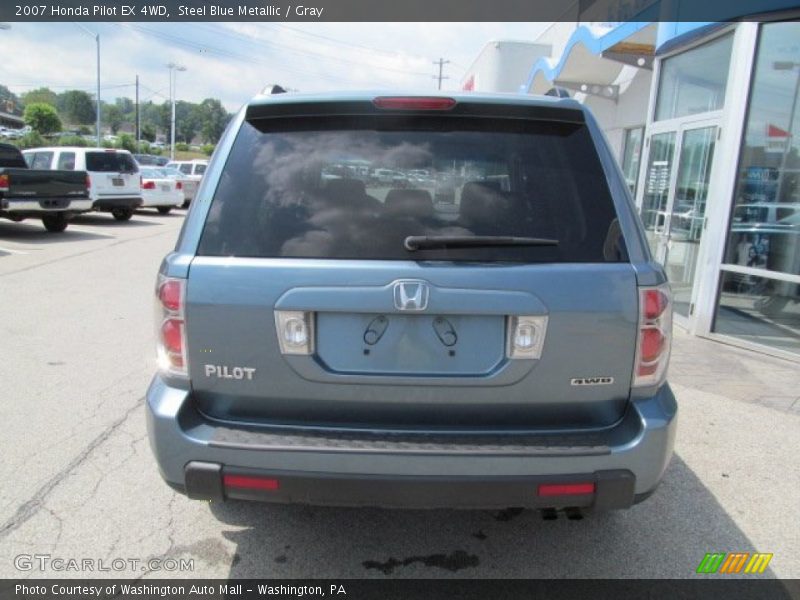 Steel Blue Metallic / Gray 2007 Honda Pilot EX 4WD