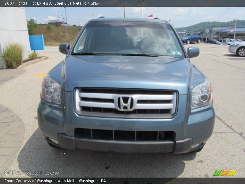 Steel Blue Metallic / Gray 2007 Honda Pilot EX 4WD