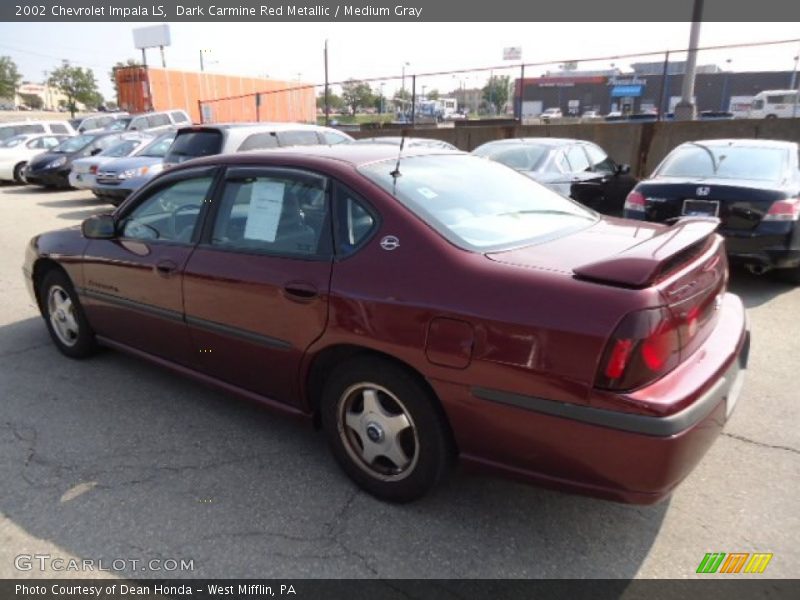 Dark Carmine Red Metallic / Medium Gray 2002 Chevrolet Impala LS