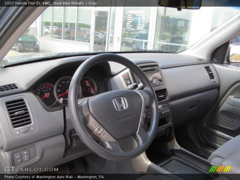 Steel Blue Metallic / Gray 2007 Honda Pilot EX 4WD